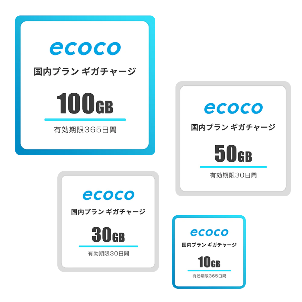 ecocoのおかわりギガを表すビジュアル